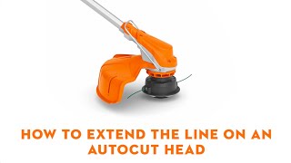 How to Extend The Line on A STIHL AutoCut Mowing Head  STIHL Howto  STIHL GB [upl. by Hyacinthie994]