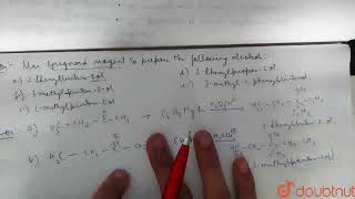 Use a Grignard\s reagent to prepare the following alcohols a 2Phenylbutan2ol b 3Methyl [upl. by Nilved297]