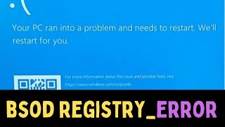 How To Fix REGISTRYERROR BSOD On Windows 11 [upl. by Sansone243]