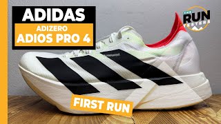 Adidas Adios Pro 4 First Run The Best Adios Pro carbon racer yet [upl. by Botzow]