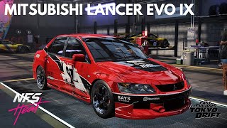 Need For Speed Heat Customization  SEANS MITSUBISHI Lancer Evolution IX  Drift Build  Gameplay [upl. by Aihcsrop]