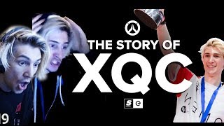 xQc Reacts to The Story Of xQc by theScore esports  xQcOW [upl. by Ijok]