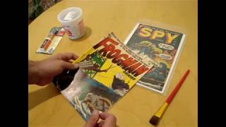 Cleaning grease pencil from comic books [upl. by Latvina903]