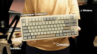 Jadi Ini Keyboard yang CREAMY  Review Epomaker Galaxy70 Wireless Mechanical Keyboard [upl. by Acinhoj]