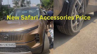 New Safari 2024 Accessories  Tata Safari Accessories Price  Safari Mud Flaps Price [upl. by Melisandra747]