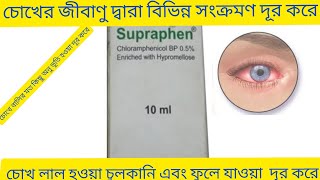 Supraphen Eye Drops Bangla চোখে ব্যাকটেরিয়া এবং জীবাণু দ্বারা সংক্রমণ দূর করে Supraphen Eye Drop [upl. by Cobb300]