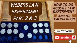 Webers Law experiment and calculations  MA Psychology  DAVV university [upl. by Kolva]