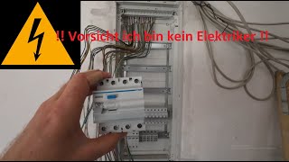 Verteilerkasten im Wohnhaus selber bestücken Teil 1  Ich bin kein Elektriker [upl. by Schreibman]