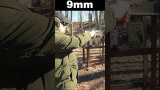 9mm VS 40 VS 45 from 7 Yards FollowUp Shot Speed [upl. by Ing]