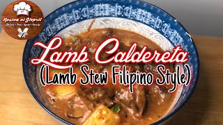 Lamb Caldereta  Lamb Stew Filipino Style  Lamb Recipe [upl. by Rivkah]