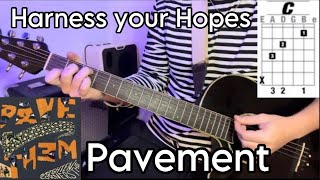 Harness Your Hopes  Pavement Guitar lesson  Tutorial [upl. by Enoryt699]