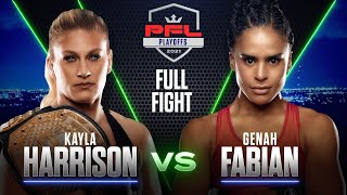 Kayla Harrison vs Genah Fabian Womens Lightweight Semifinals  2021 PFL Playoffs [upl. by Hisbe]