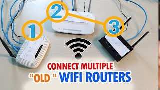 How to connect multiple WiFi routers and Expand WiFi signal Step by step [upl. by Aidne]