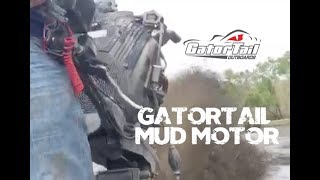 GatorTail mud motor doing work GTR Gator Tail surface drive  Best mud motor videos [upl. by Eilah301]