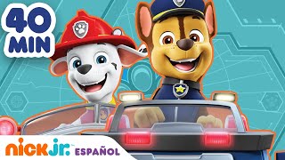 Paw Patrol Patrulla de cachorros  ¡40 MIN de rescates emocionantes  Nick Jr en Español [upl. by Yrahcaz]