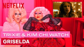 Drag Queens Trixie Mattel amp Kim Chi React to Griselda  I Like To Watch  Netflix [upl. by Cykana]