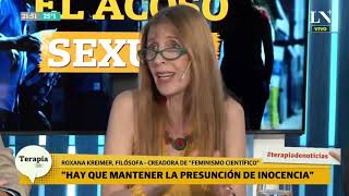 Roxana Kreimer dura contra el feminismo quotLos varones sufren más violencia que las mujeresquot [upl. by Sib806]