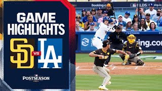 Padres vs Dodgers NLDS Game 5 Highlights 101124  MLB Highlights [upl. by Tybalt]