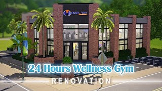 The Sims 3  Stop Motion Speed Build  28 Hour Wellness Gym 🏋🏻‍♂️🎧 [upl. by Brouwer]