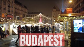 Advent Bazilika Christmas Market 2024  Budapest Hungary 4k Ultra HD 60fps [upl. by Johan]