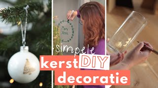 DIY Simpele Kerstdecoratie met Edding glasmarkers  stap voor stap uitleg [upl. by Starlin]