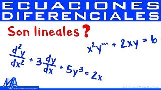 Ecuaciones diferenciales lineales  no lineales [upl. by Fenwick]