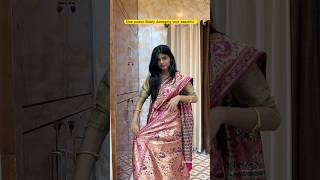 Learn Saree hack ✅ youtubeshorts sareedraping howto saree [upl. by Anolahs]