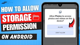 How to Allow Storage Permission in Android  Give Storage Permission Android ✅ [upl. by Rutger]