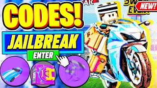 ⚠️New⚠️ ALL WORKING CODES For Jailbreak 2024  Roblox Jailbreak Codes 2024 [upl. by Marcelo426]