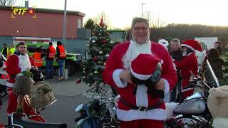 Weihnachtsmänner fuhren durch Metzingen und beschenkten Kinder [upl. by Ennayehc]