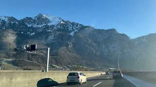 driving a Beautiful Mountain from zurich to davos 🇨🇭 [upl. by Athelstan]