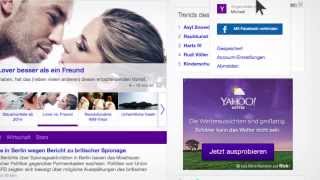 Die neue Yahoo Startseite [upl. by Annoik274]