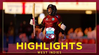 Highlights  West Indies v England  Hope Hits Spectacular GameWinning Hundred  1st CG United ODI [upl. by Ailhat884]