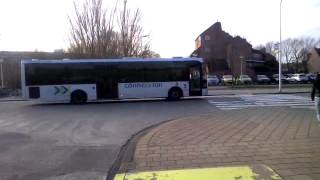 Bussen in Spijkenisse Centrum 06032014 [upl. by Anomer]