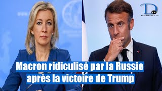 la porteparole russe a ridiculisé Macron qui ne croyait pas à la victoire de Trump [upl. by Laverna747]