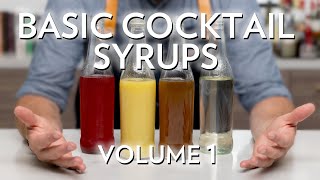 How to make Cocktail Syrups Simple Ginger Honey and Raspberry Vol 1 [upl. by Yort383]