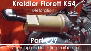 Kreidler Florett K54  Part 29 Mounting and installing carburator [upl. by Dranreb120]