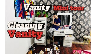 CLEANING MY VANITY AFTER SO LONG Mini tour Maimoona shah vlogs Sunsilk SunsilkPink sunsilkblack [upl. by Kotta]