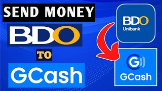 HOW TO SEND MONEY BDO TO GCASH NO TRANSACTION FEE [upl. by Otilrac214]