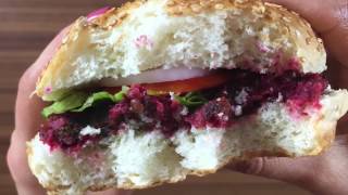 Lentil Beetroot Burger  Recipes [upl. by Kemppe]