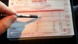 How to Fill Out a Truck Driver Log Book  NEW and UPDATED Video [upl. by Aeriell413]