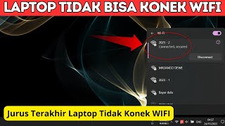 Solusi Cara Mengatasi Laptop Tidak Bisa Konek atau Connect Wifi [upl. by Eico]