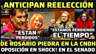 🔴AGARRÓN DE NOCHE EN EL SENADO NOROÑA ANTICIPA REELECCIÓN DE ROSARIO PIEDRA EN LA CNDH [upl. by Ardnaet]