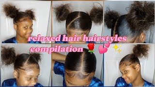 easy back to school hairstyles for short relaxed haircream hairstyles 💫❤️💞hairstyles compilation💫 [upl. by Dugaid]