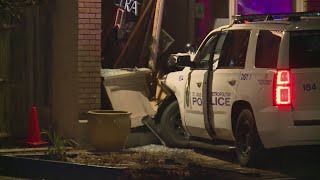 City officials saw bodycam footage after police SUV crashed into bar  Source [upl. by Ever49]