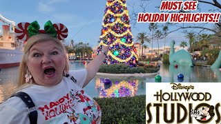 HOLLYWOOD STUDIOS MUST SEE HOLIDAY HIGHLIGHTS  CHRISTMAS 2024 [upl. by Yelsa]