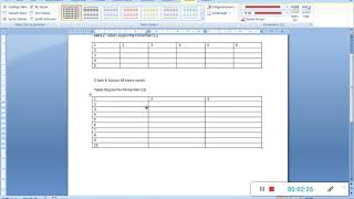 WORD ile Tablo Olusturma Konu Anlatımı [upl. by Azilef643]