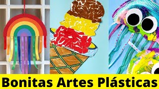 🎨🖌️ 3 Artes Plásticas Bonitas 💕 Técnicas de Pintura para Preescolar y Primaria [upl. by Iv331]