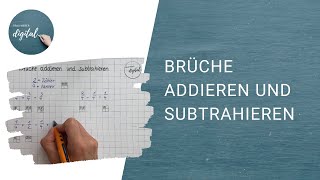 Brüche addieren und subtrahieren  Klasse 5  so erweiterst du Brüche [upl. by Elmaleh]