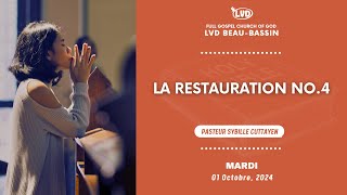 La Restauration No4  Pasteur Sybille Cuttayen  Mardi 1er Octobre 2024 [upl. by Jeremie502]